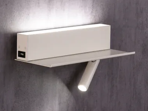 TI-ZAS - LED adjustable aluminium wall lamp with USB _ Olé Lighting